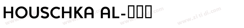 HOUSCHKA AL字体转换